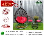 Combo Xích Đu Mây Nhựa Xả Kho Giá Rẻ Hồng Gia Hân H430