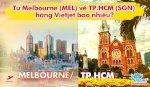 Mua Vé Máy Bay Từ Melbourne (Mel) Về Tp.hcm (Sgn) Hãng Vietjet Bao Nhiêu?