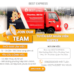 Bưu Cục Best Express Cần Tuyển Gấp 5 Nhân Viên Shipper