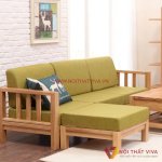 Mẫu Sofa Gỗ Sồi Hiện Đại Thanh Lịch Cho Phòng Khách Gia Đình