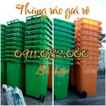 Sỉ Lẻ Thùng Rác Nhựa Giá Rẻ- Thùng Rác 120L 240L 660L Màu Xanh Giá Sỉ- Lh