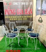 Ghế Cafe Sắt Nghệ Thuật Sang Trọng Hồng Gia Hân H505