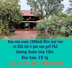 Bán Nhà Vườn 1300M2 40M Mặt Tiền, Có 250 Đất Ở Gần Sân Golf Flc, Đường Trước Cửa 12M