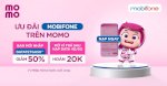 Momo Tặng Bạn Ưu Đãi Lên Tới 50% Khi Nạp Tiền/Mua Data Điện Thoại Mobifone