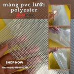 Giá Bán Cuộn Màng Nhựa Pvc Kẹp Lưới Sợi Polyester