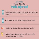 Các Bước Chăm Sóc Da Tuổi Dậy Thì