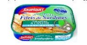 Saupiquet filets de sardines (100g)