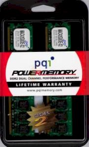 PQI - DDR2 - 2GB (2x1GB) - bus 667MHz - PC2 5400 kit