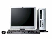 Máy tính Desktop HP Compaq Dx2700(RC737AV) (Intel Core Duo E2140(1.6GHz, 1MB L2 Cache, 800MHz FSB), 256MB DDR2 667MHz, 80GB SATA HDD, HP 15" CRT) PC DOS