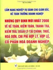 Cẩm nang nghiệp vụ dành cho giám đốc, kế toán trưởng doanh nghiệp