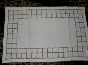 TC1-cream linen tray cloth 0.4m@0.6m