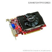 ASUS EAH4670/HTP/512MD3 (ATI Radeon HD 4670, 512MB, GDDR3, 128-bit, PCI Express 2.0)  