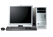 Máy tính Desktop HP-Compaq Dx7300-ET113AV (Intel Core 2 Duo E4300 (1.8GHz , 2 Mb L2 cache , 800MHz FSB) , 512MB RAM , 80GB HDD , VGA Intel GMA 3000 , Windows XP Pro , HP 17 inch CRT)