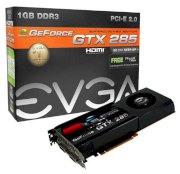 EVGA  GeForce GTX 285 SuperClocked (NVIDIA GTX 285, 1024MB, 512-bit, GDDR3, PCI Express x16 2.0) 