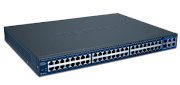 TRENDnet TEG-2248WS 48-Port 10/100Mbps Web Smart Switch with 4 Gigabit Ports and 2 Mini-GBIC Slots 