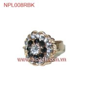  Nhẫn pha lê hoa đen NPL008RBK
