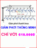 Giàn phơi thông minh Inox