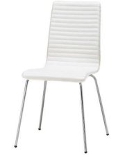 Ghế gỗ uốn may PVC màu trắng 08021010
