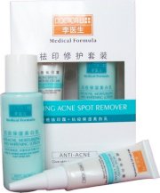 Bộ sản phẩm dành cho da bị vết thâm Doctor Li - Repairing acne spot remover set