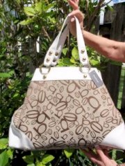 Bebe clutch bag purse handbag Satchel pocketbook White