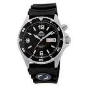  Orient Men's 'Black Mako' Automatic Rubber Strap Dive Watch #CEM65004B 