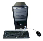 Máy tính Desktop HP Pavilion A6857C (NC829AAR) (Intel Core 2 Quad Q8200 2.33GHz, 8GB RAM, 640GB HDD, VGA Intel GMA 3100, Windows Vista Home Premium 64-bit, Không kèm theo màn hình)
