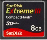 SanDisk CompactFlash Extreme III 8GB 