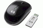 HP Wireless Laser Mini Mouse Black - EY018AA