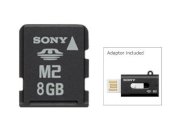 Sony Memory Stick Micro with USB Adaptor 8GB (M2)