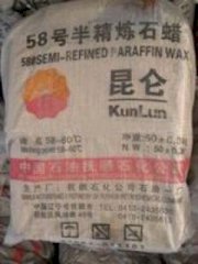 Semi Refined Paraffin wax 58-60 Kunlun brand (Sáp Paraffin bán tinh luyện hiệu Kunlun)