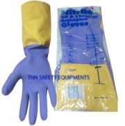 Găng tay cao su chống hóa chất malaysia 2 mầu