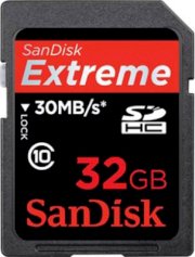 Sandisk SDHC Extreme 200x 32GB (Class 10)