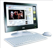 Máy tính Desktop BENQ All in one nScreen i221 (AMD Sempron 210U 1.5GHz, RAM 1GB, HDD 160GB + SSD 8GB, ATI Radeon X1200, Microft Windows XP Home Edition, Benq LCD 21.5 inch)