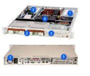 Supermicro 5015B-3T30 (SAS) (Intel Xeon Quad Core X3330 2.66Ghz, 1GB RAM, 73GB HDD) 