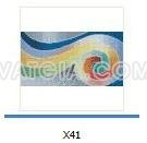 Gạch trang trí Mosaic - tranh hoa văn hồ bơi X41
