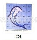 Gạch trang trí Mosaic - tranh hoa văn hồ bơi X26