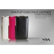  Viva iPhone 3G/S Flip Caso Faux Leather Classic Collection 