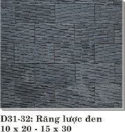 Đá răng lược đen 10x20