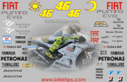 Bộ tem FIAT EVO YAMAHA MOTO GP 2009 MOTORCYCLE RACE REPLICA