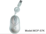 A4tech Retractable Mini Optical Mouse MOP-57K