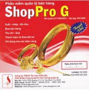 Phần mềm kinh doanh Vàng, trang sức - ShopPro G 