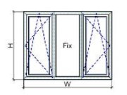 Cửa sổ 2 cánh mở quay ra ngoài QueenWindow SQW1-1500x1000