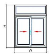 Cửa sổ 2 cánh mở trượt QueenWindow SQW8-1000x1500