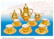 Bộ ấm uống trà gốm cao cấp kiểu Taj Mahal AT-BG-1