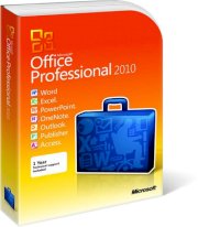 Office Pro 2010 32 bit / 64 bit English  (W,E,P, One, Publisher,O,A) (SEA 1pk OEI DVD Disk)  ( 269-14670 )  