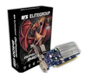 ECS N8400GS-512DS-H (NVIDIA GeForce  8400GS,512MB,64 bit, DDR2 ,PCI Express x16)