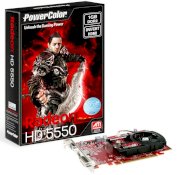 PowerColor HD5550 1GB DDR2 ( AX5550 1GBD2-H ) ( ATI RADEON HD5570 , 1GB , 128bit , GDDR2,PCIE 2.1  )