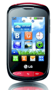 LG Cookie WiFi T310i Black Red