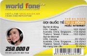 Thẻ World Fone 250.000 VNĐ