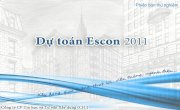 Phần mềm dự toán Escon2011